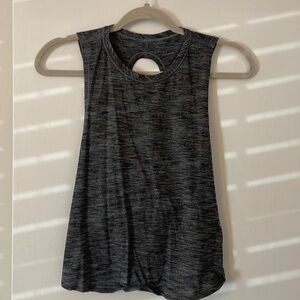 Heather gray lululemon cross back cropped tank